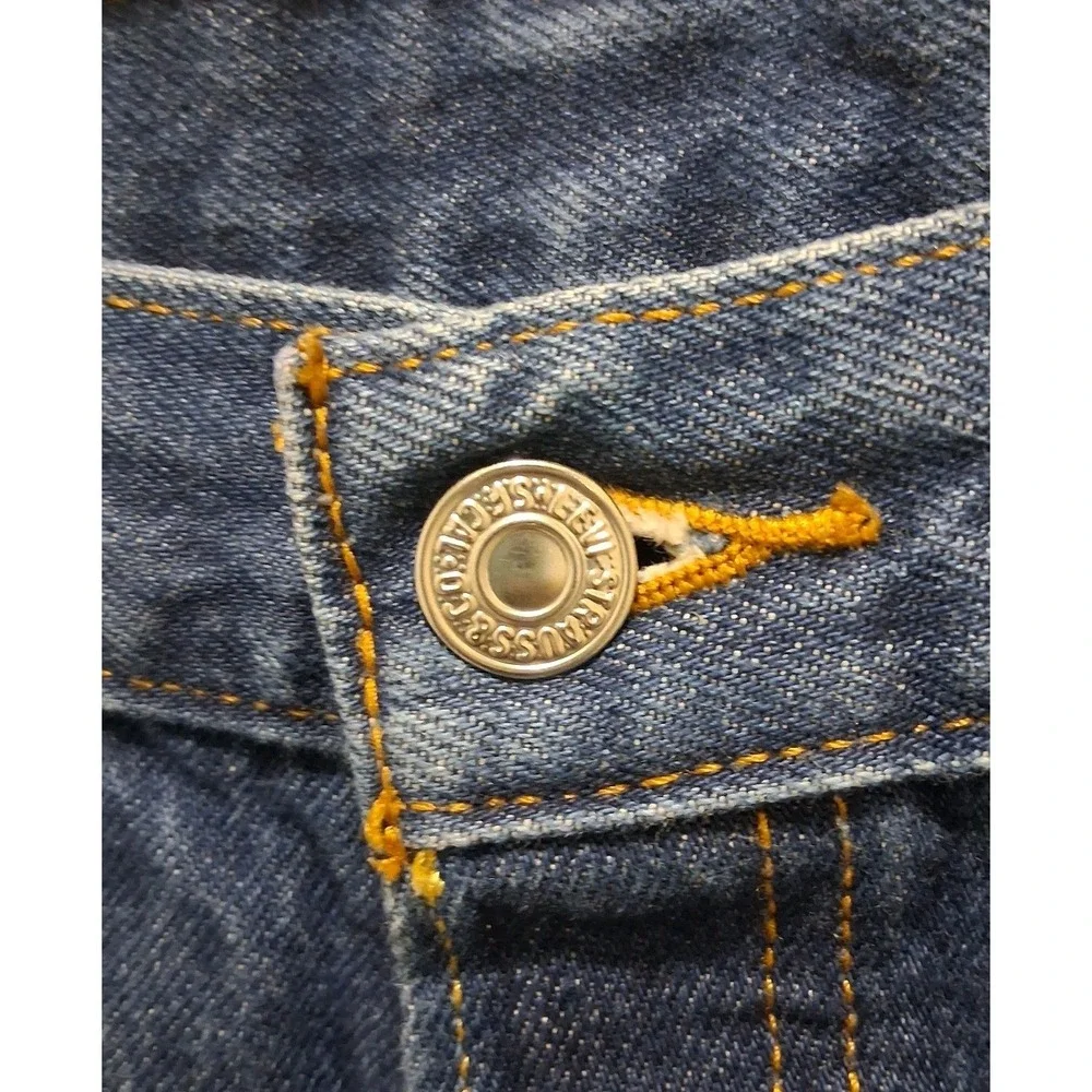 Levis 501 0000 Mens 40x32 Original Rigid Straight Fit Denim Jeans Dark Wash 2010